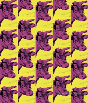  Warhol Pintura al %C3%B3leo - Vacas amarillas Andy Warhol